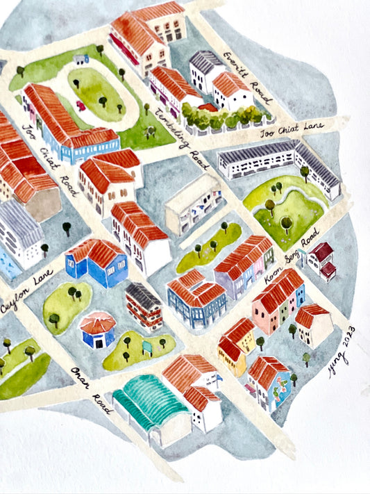 Map of Joo Chiat | 8"X10"