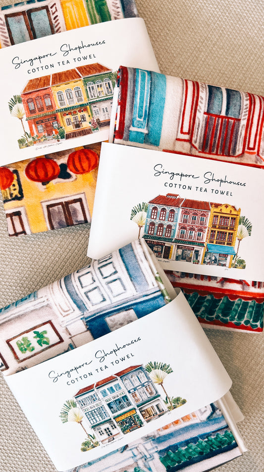 Singapore Shophouse Tea Towels