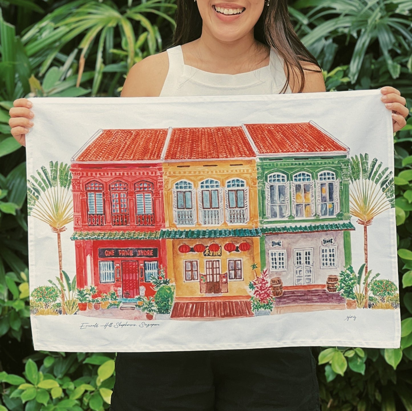 Singapore Shophouse Tea Towels