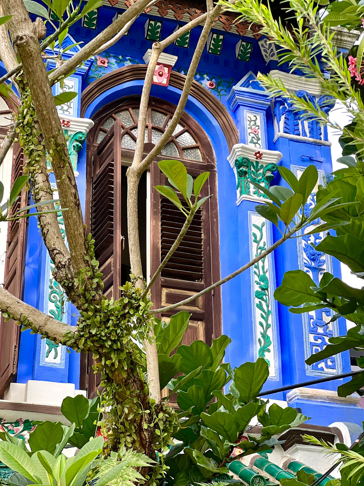 Blue Shophouse on Emerald Hill
