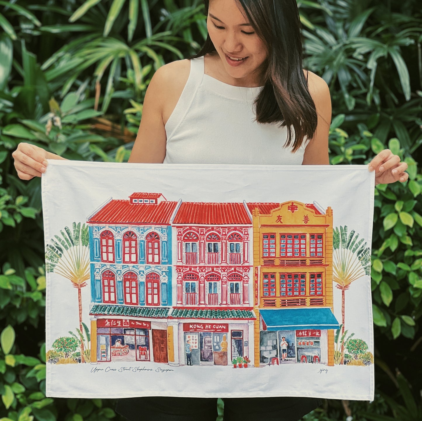 Singapore Shophouse Tea Towels