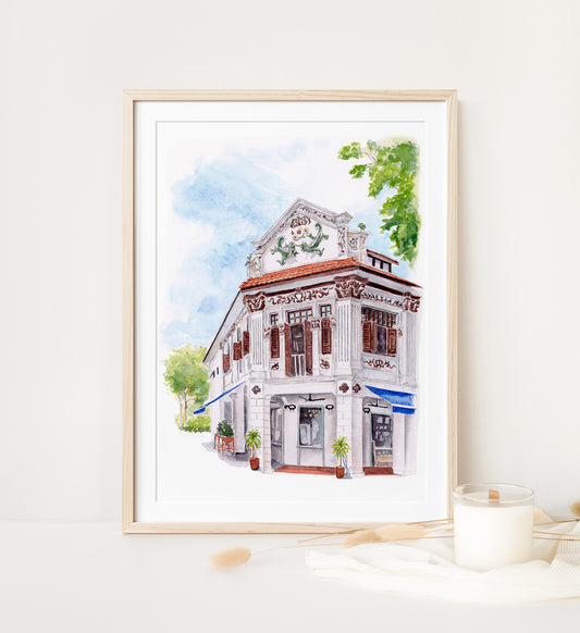 Singapore Art Print - Folklore Shophouse in Joo Chiat