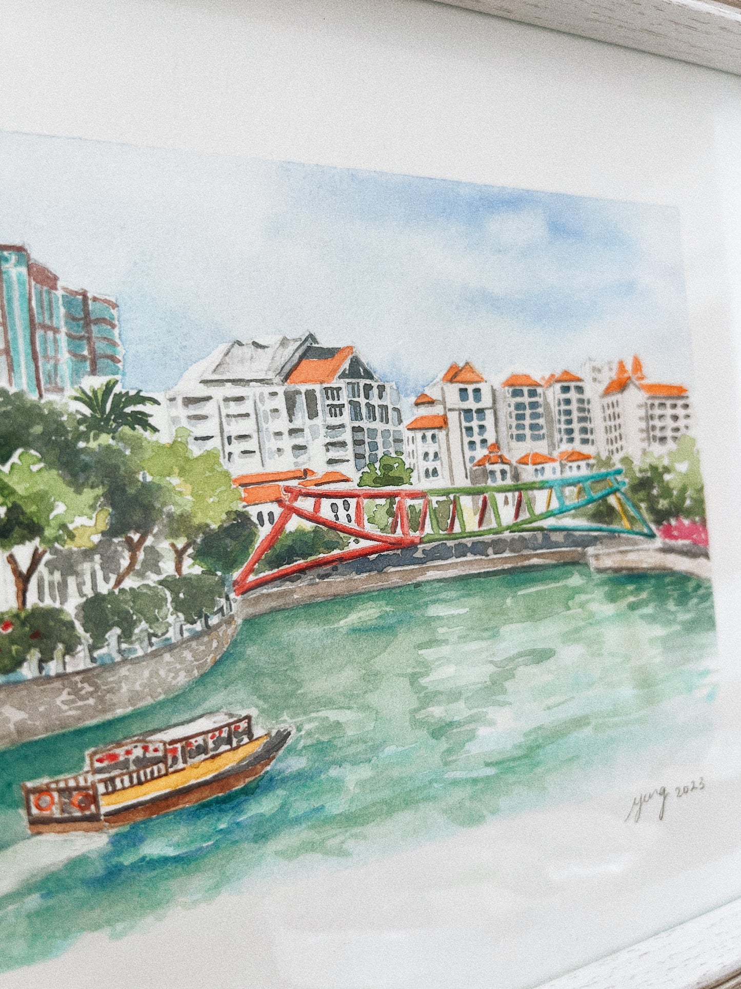 Robertson Quay Framed Artwork, 2023