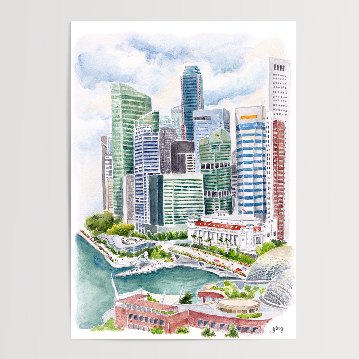 Singapore Art Print - Marina Splendor