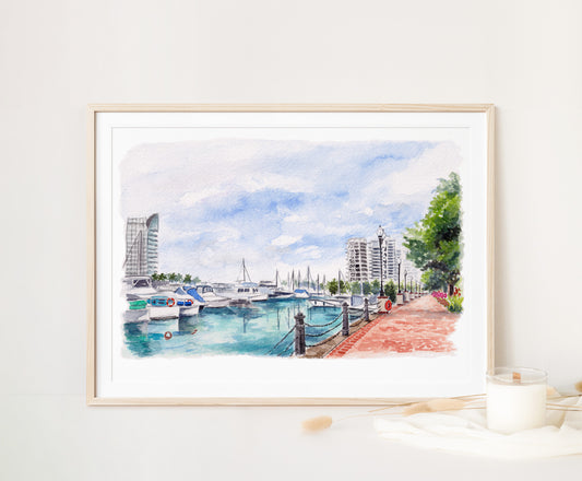 Singapore Art Print - Sentosa Cove