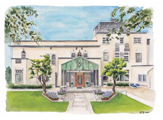 headquarters portrait commissioned as a gift for 10th anniversary of board member