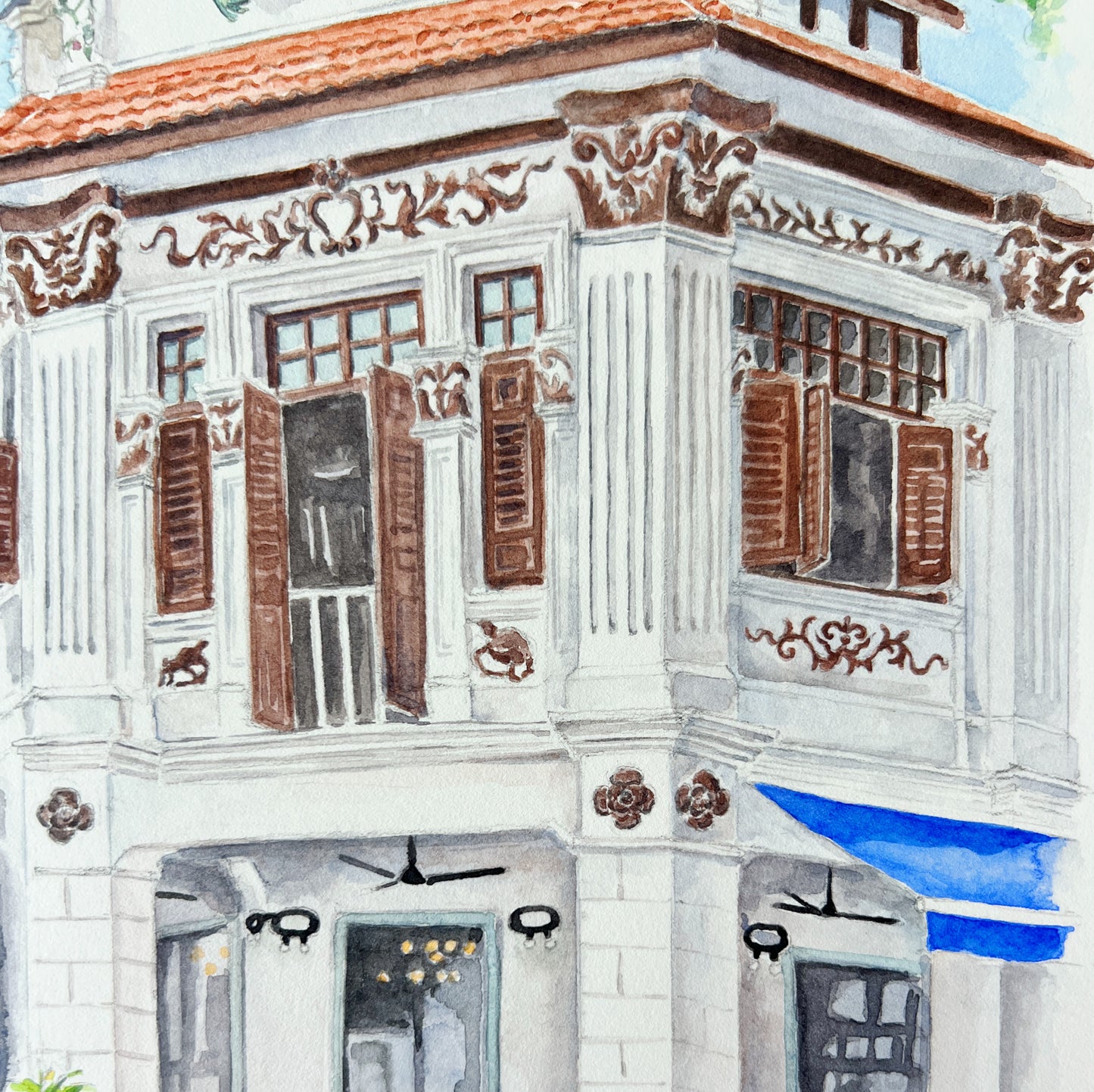 Singapore Art Print - Folklore Shophouse in Joo Chiat