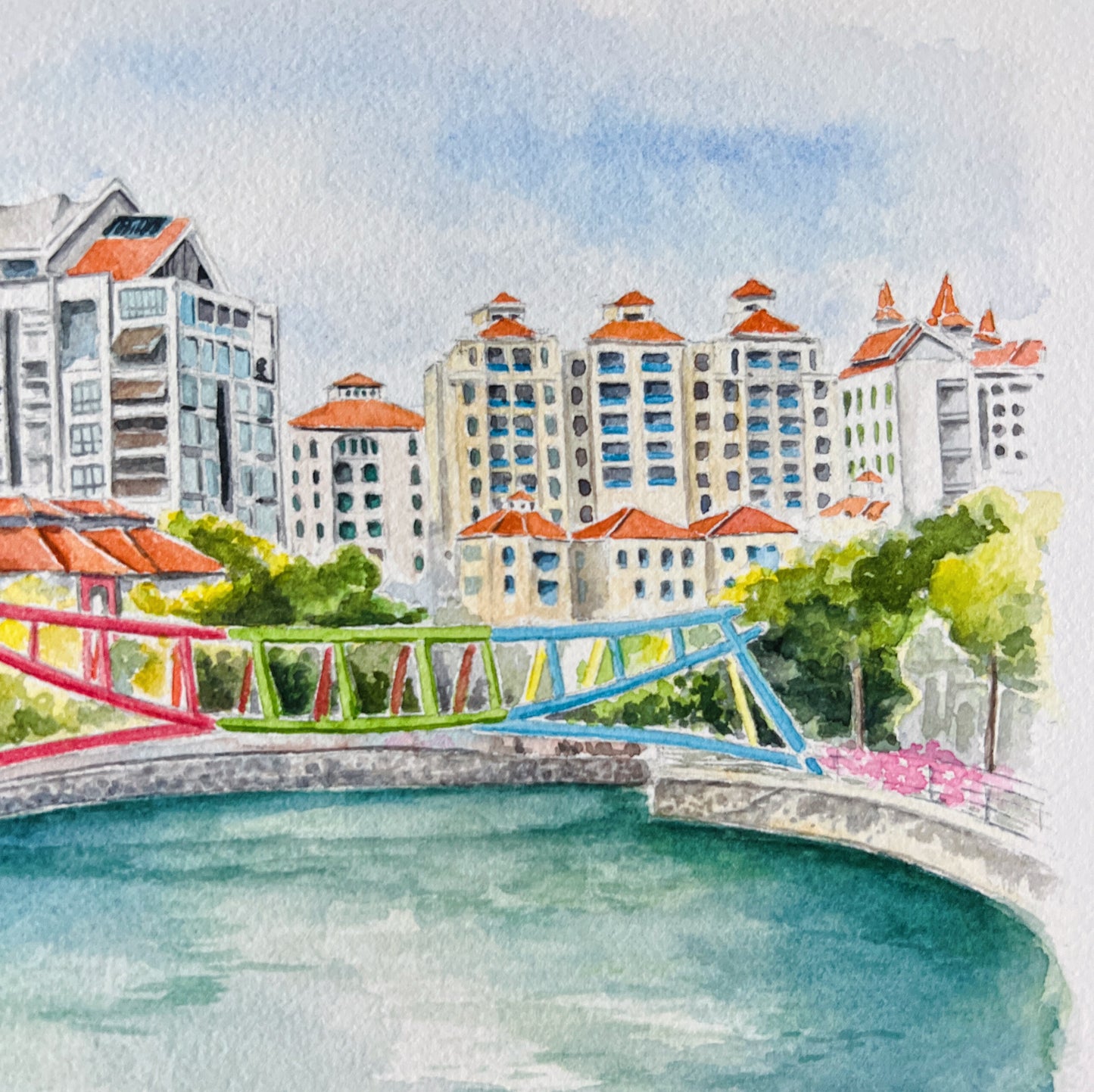 Singapore Art Print - Robertson Quay