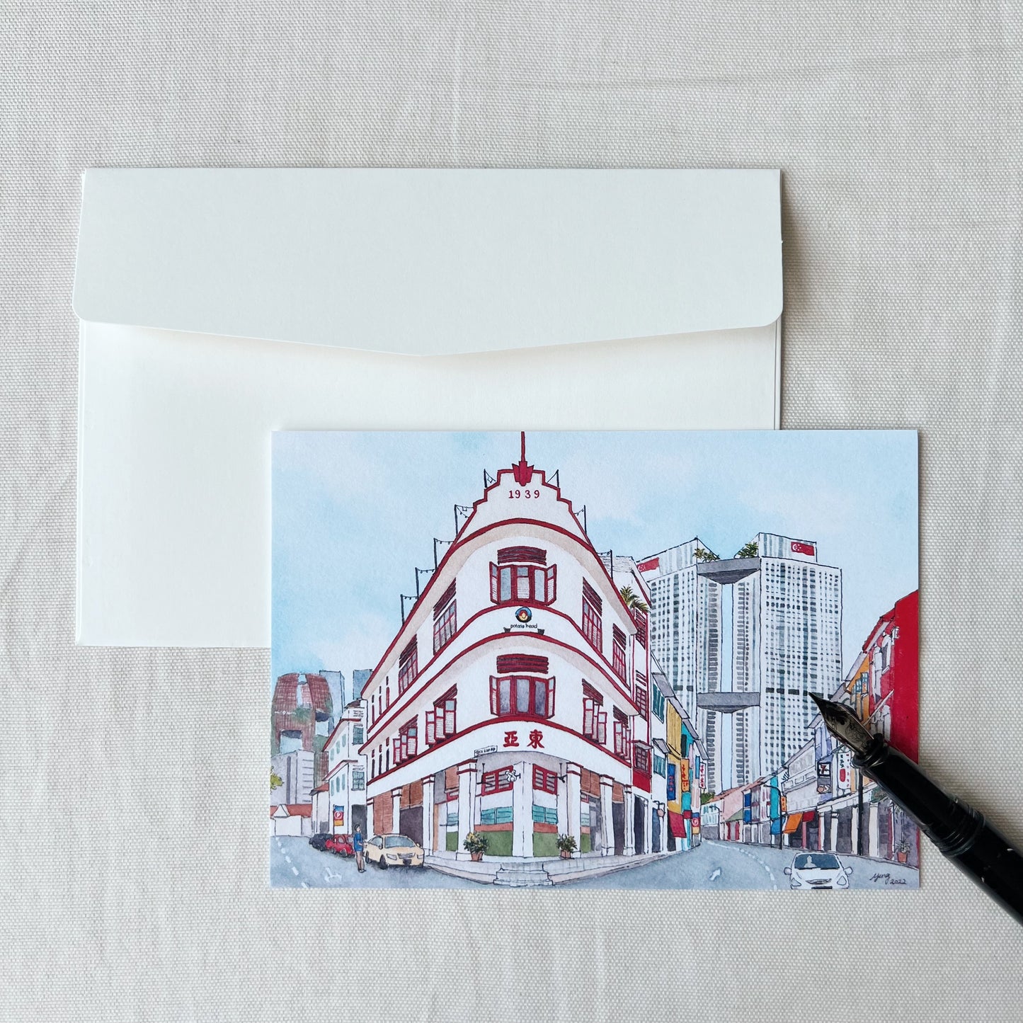 Singapore Postcards Set