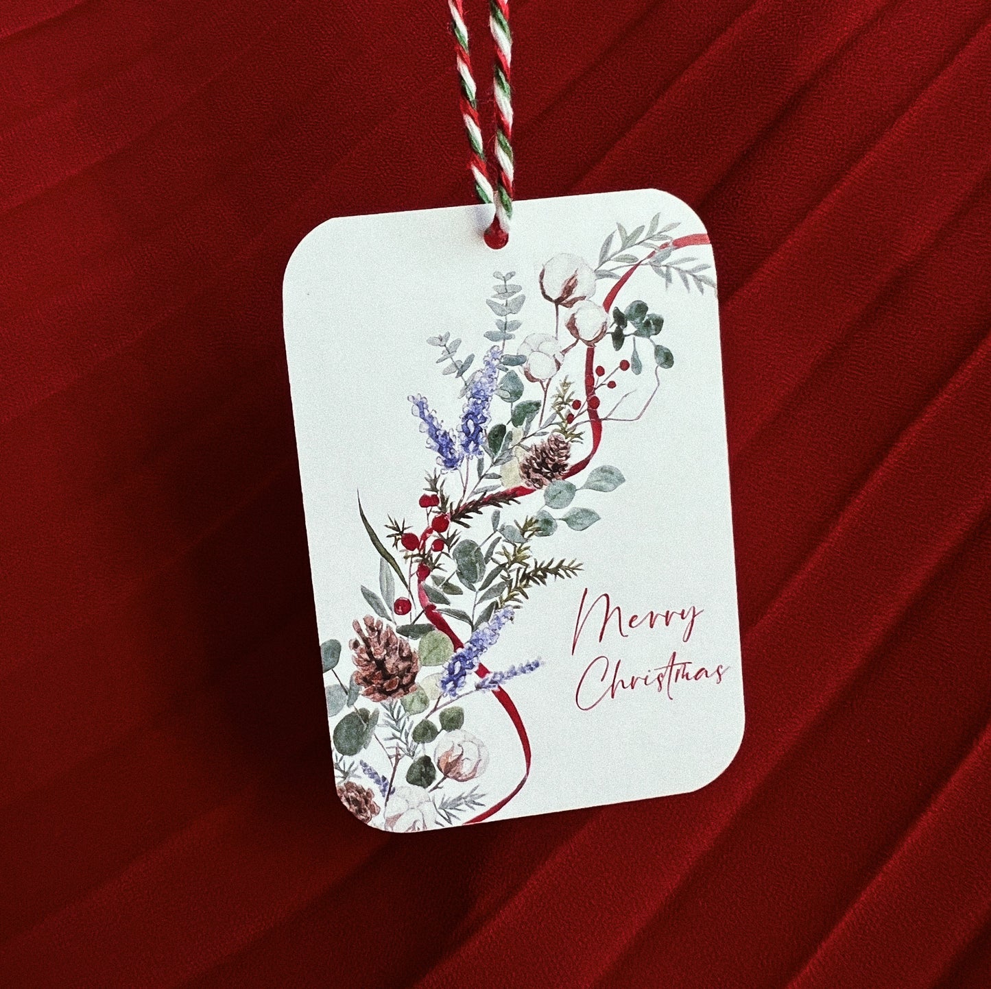 Wild Florals Christmas Gift Tags (Set of 8)