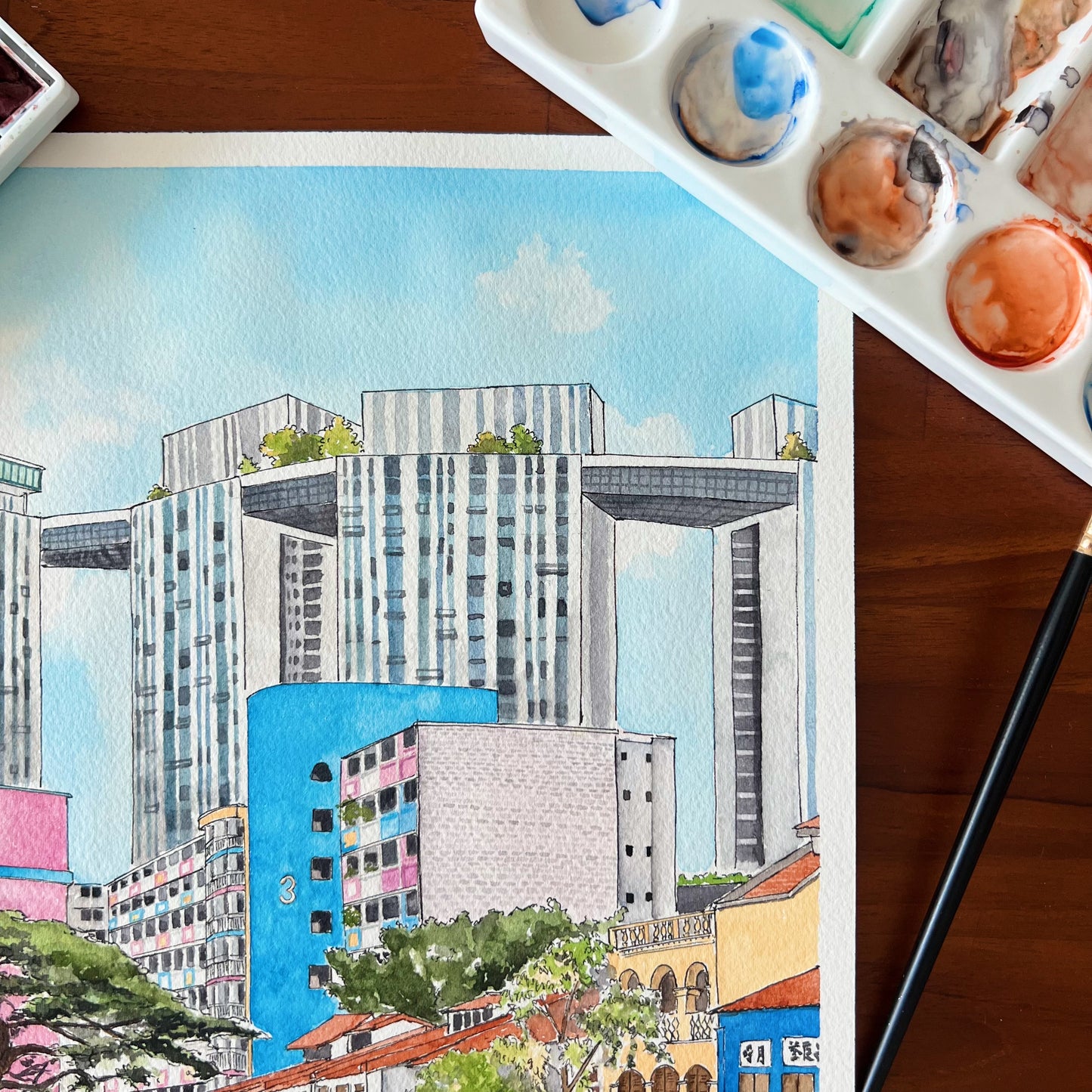 Singapore Art Print - Everton