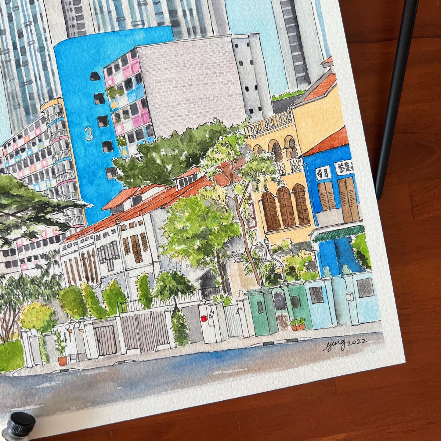 Singapore Art Print - Everton