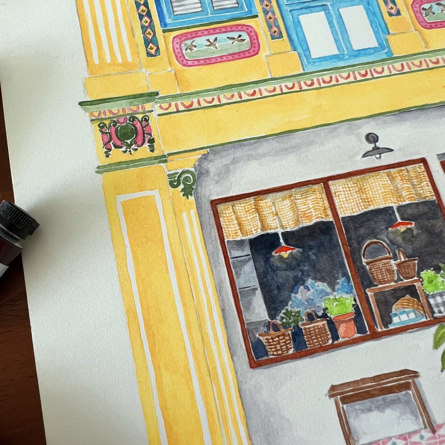 Singapore Art Print - Florence Shophouse
