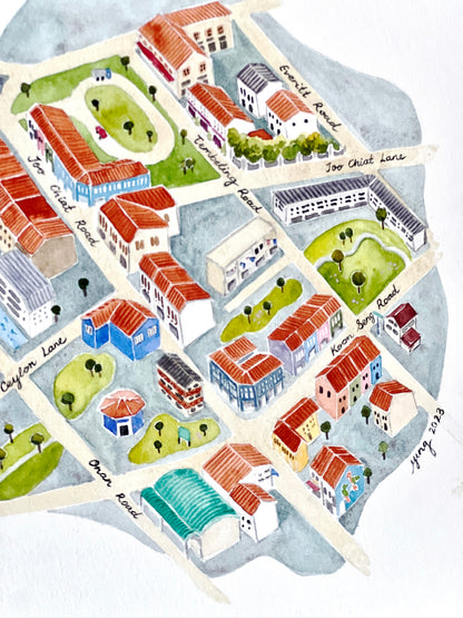 Map of Joo Chiat | 8"X10"