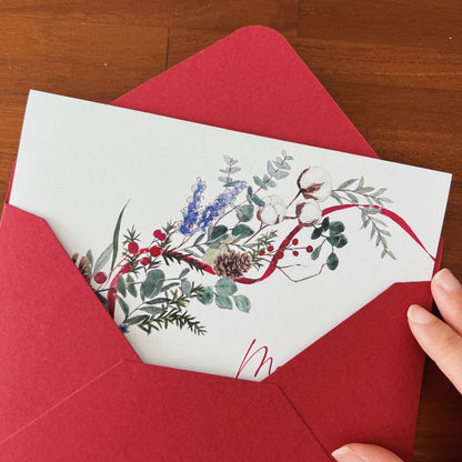 Wild Florals Christmas Card