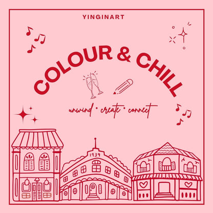 Colour & Chill Printable Bundle – Mindful Shophouse Colouring Activity for Adults