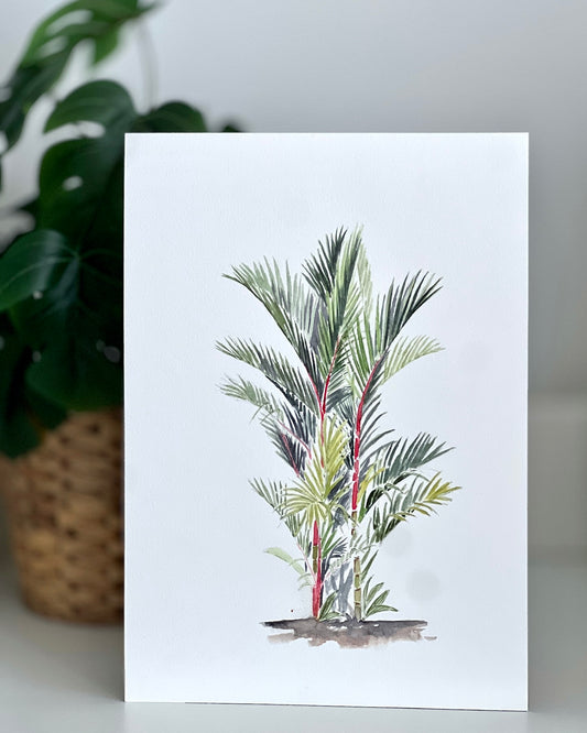 Lipstick Palm | 26cm x 18.5cm