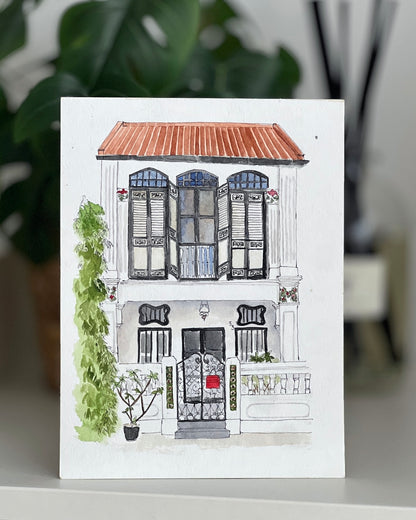 Emerald Hill Shophouse | A5 Sketch