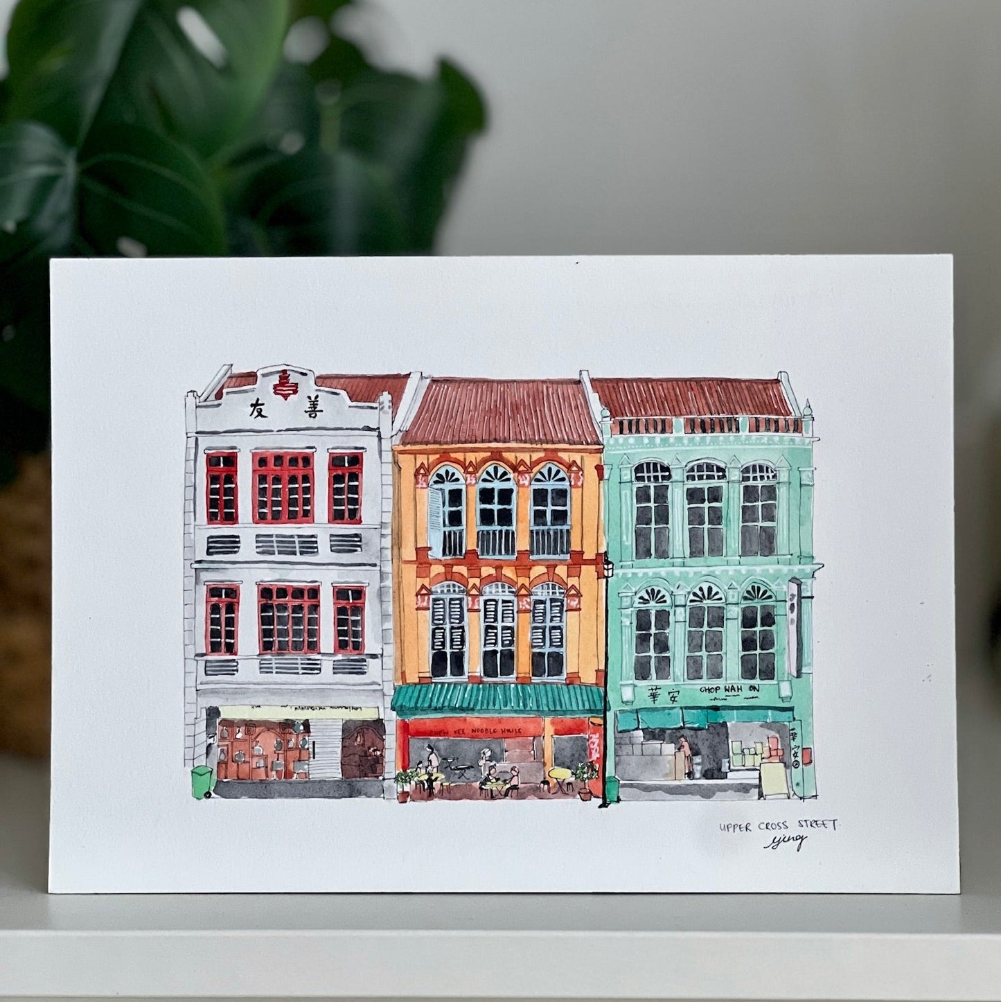 Chinatown Shophouses | 8"X10"