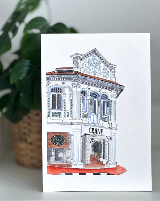 Joo Chiat Shophouse | 8"X10"