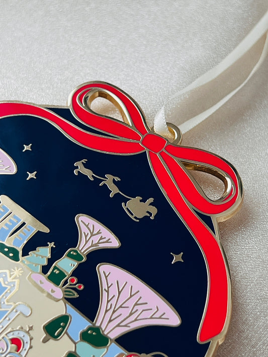 Gardens by the Bay Christmas Enamel Ornament