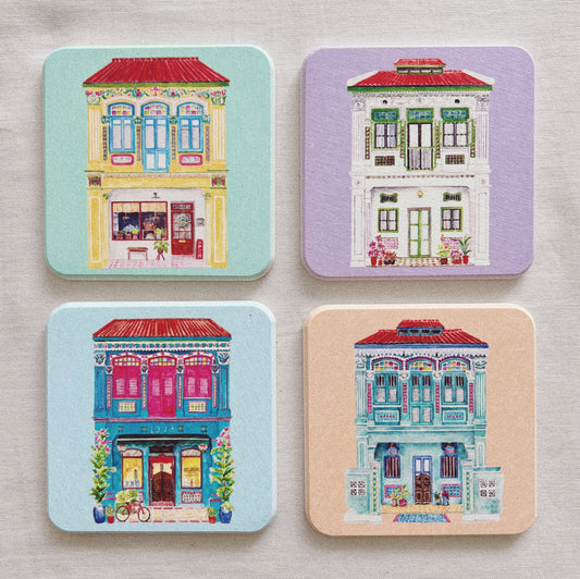 Shophouse Coasters Set