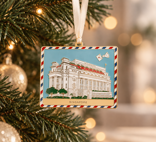 Fullerton Hotel enamel ornament