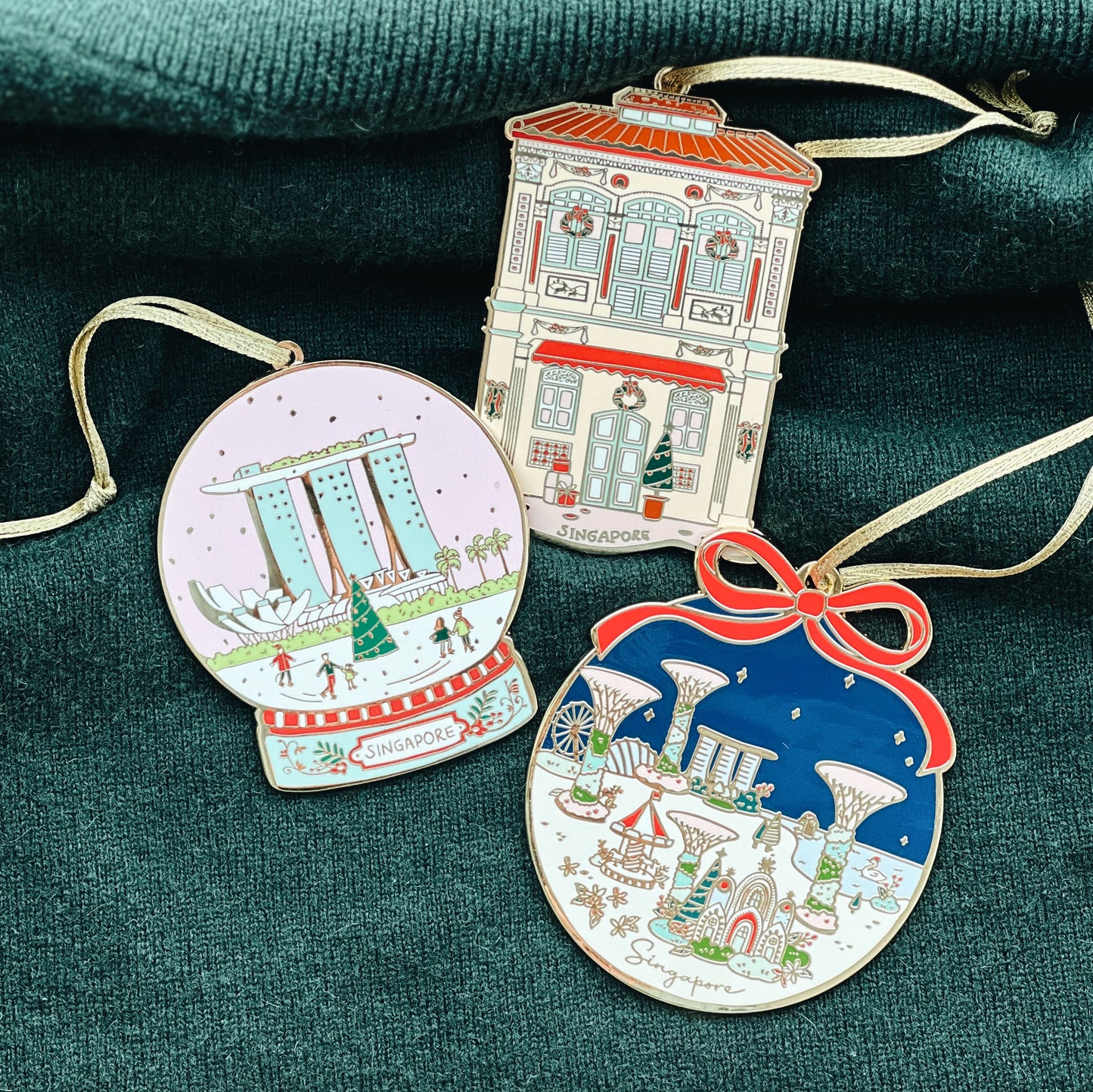 Singapore Christmas Collectible Ornaments