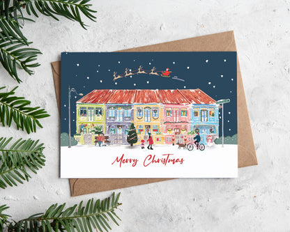 Singapore Christmas Card - Joo Chiat Shophouses