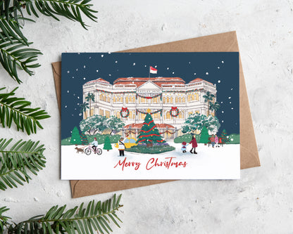 Singapore Christmas Card - Raffles Hotel