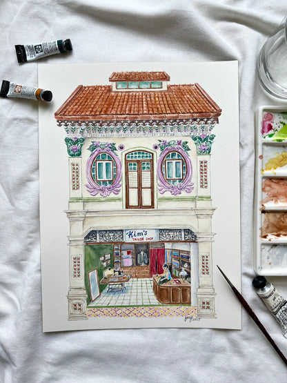 Original Artwork - Syed Alwi Shophouse in Jalan Besar, 2025