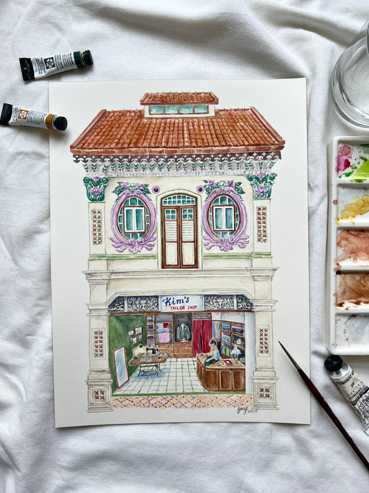Original Artwork - Syed Alwi Shophouse in Jalan Besar, 2025