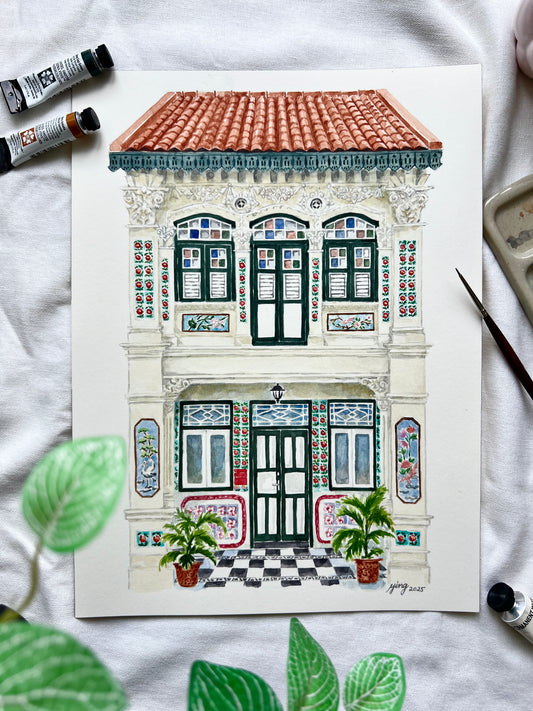 Original Artwork - Petain Road Shophouse, 2025