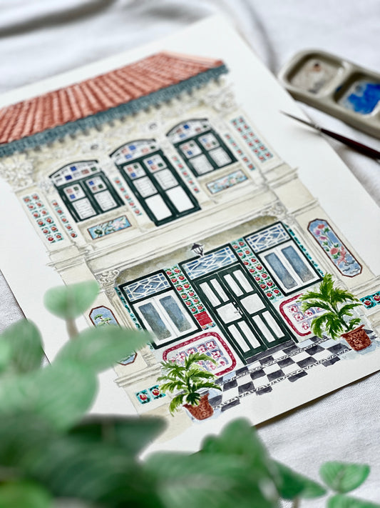 Original Artwork - Petain Road Shophouse, 2025