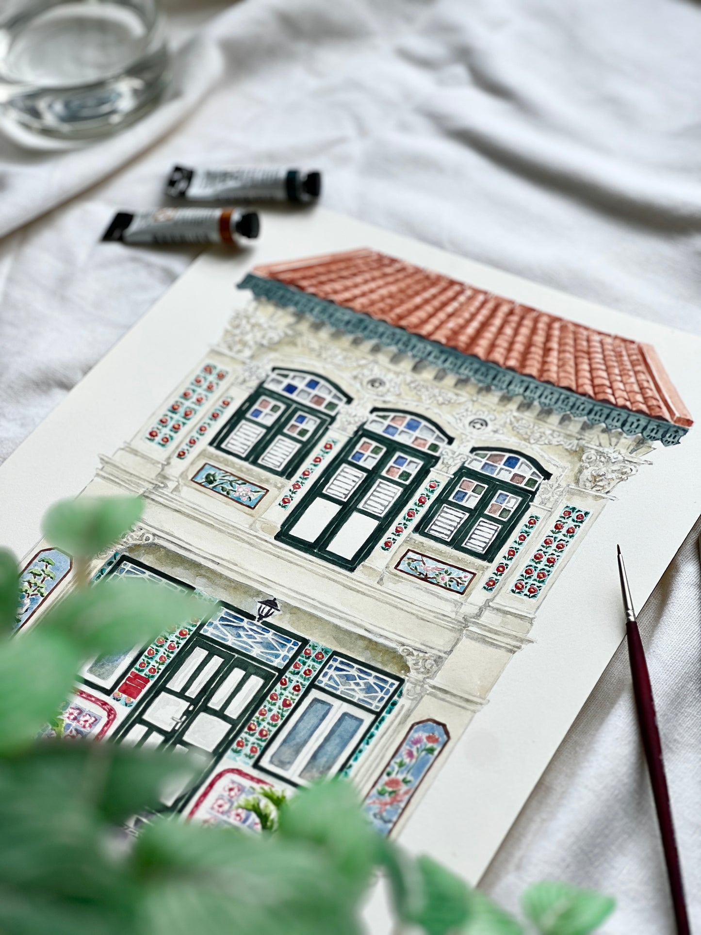 Original Artwork - Petain Road Shophouse, 2025