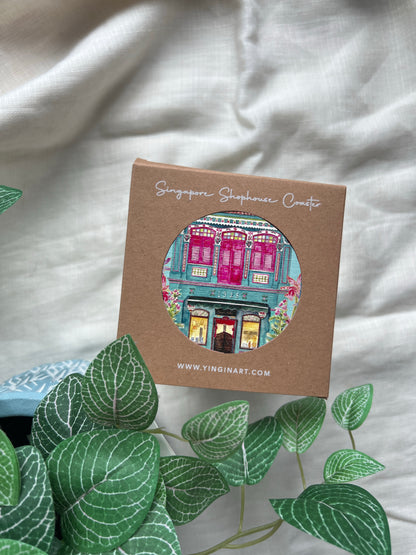 [New]  Singapore Shophouse Coasters