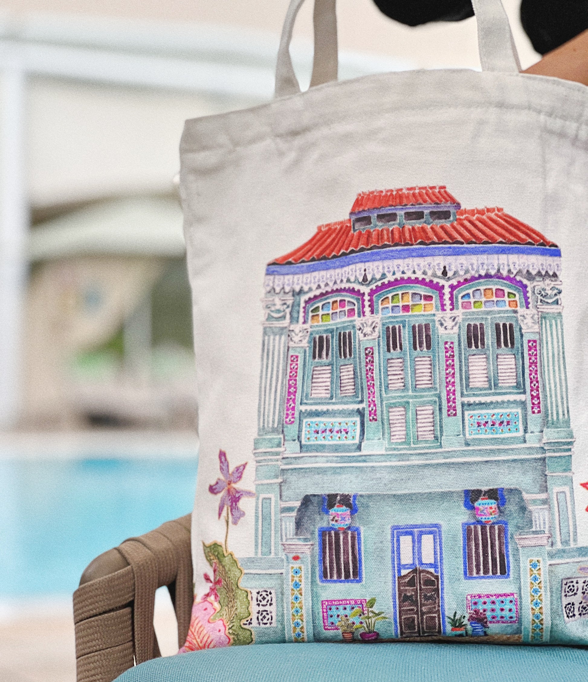 Joo Chiat Singapore Shophouse tote