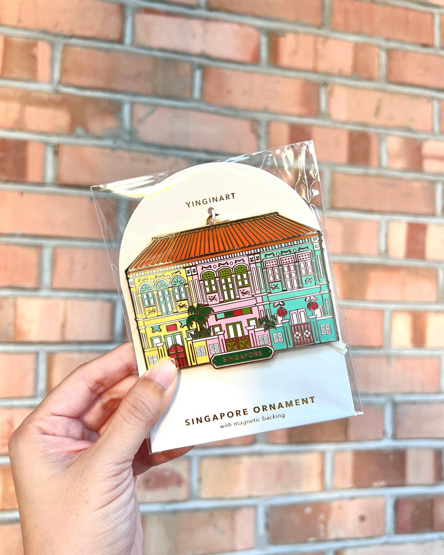 [New] Joo Chiat Pastels - Singapore Shophouse Enamel Ornament