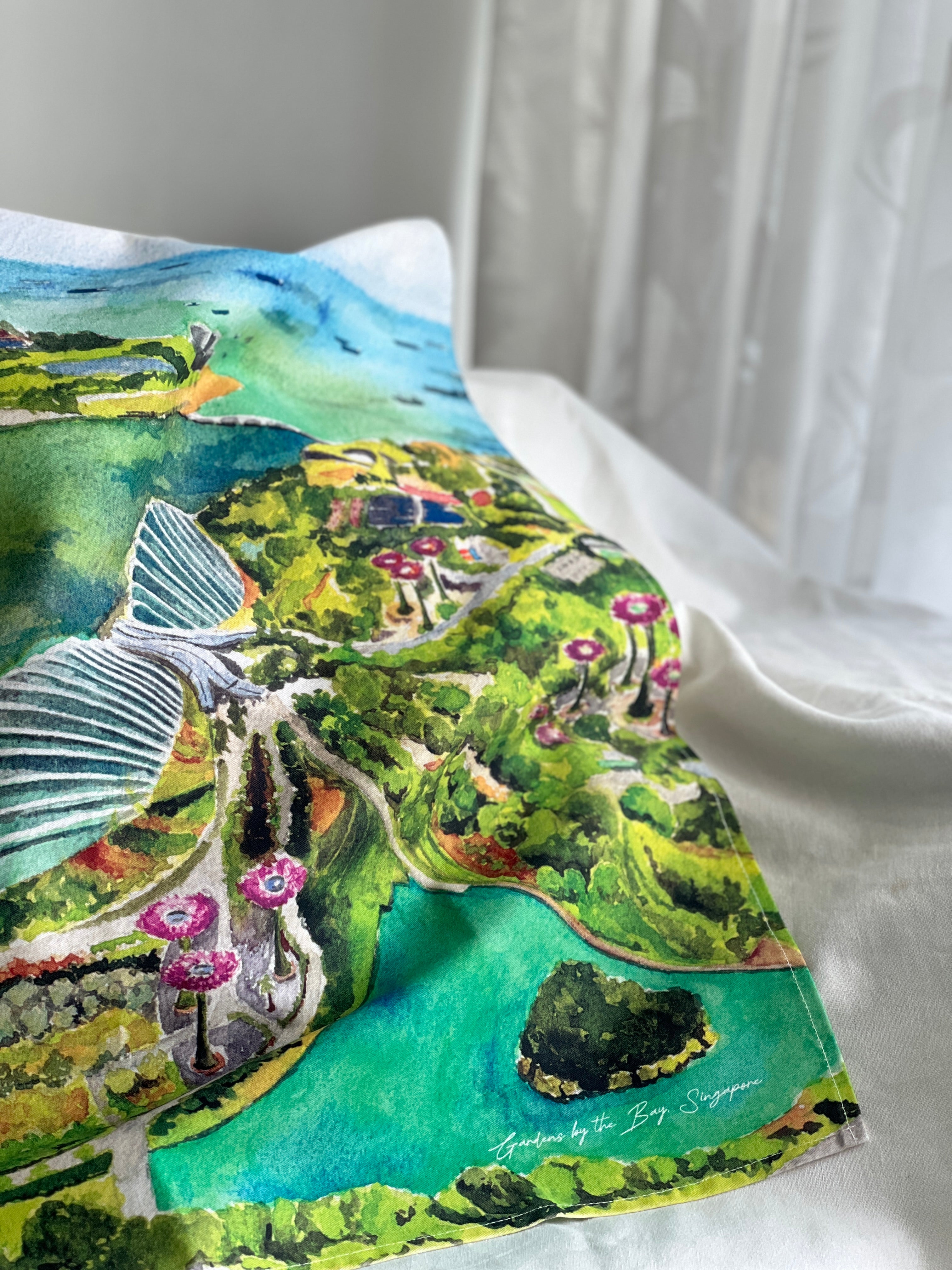 ミュージシャン HARRY TEA TOWELS Singapore City Tea Towels – yinginart