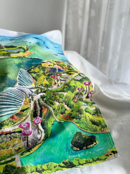 Singapore Gardens by the Bay Tea towel