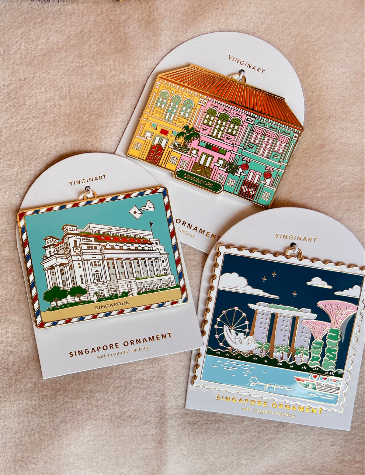 Singapore Ornament Set