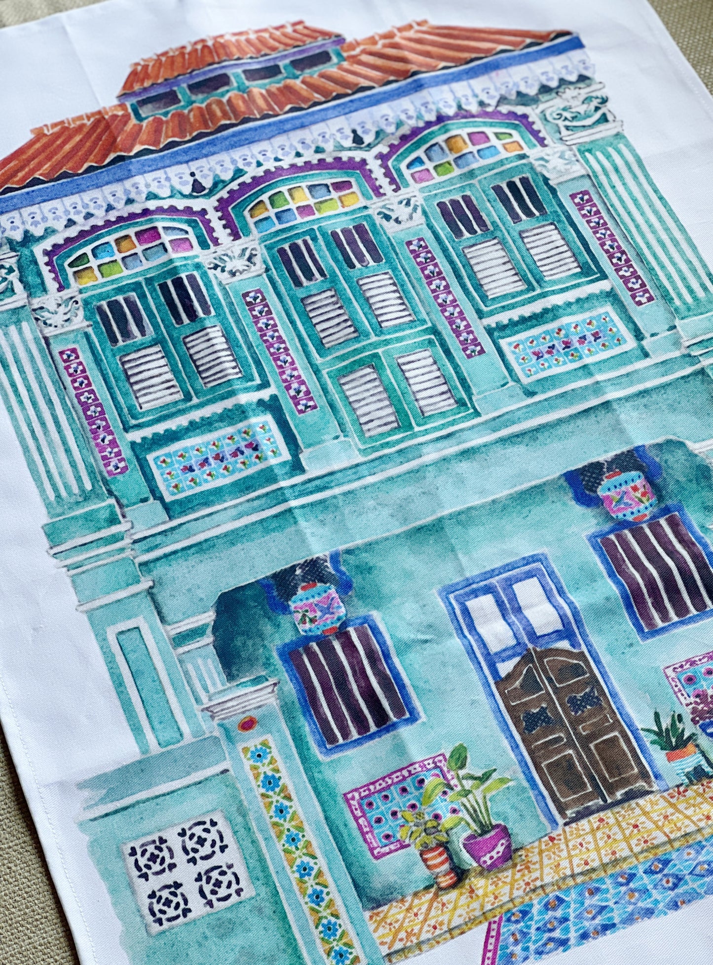 Singapore Shophouse Tea Towels