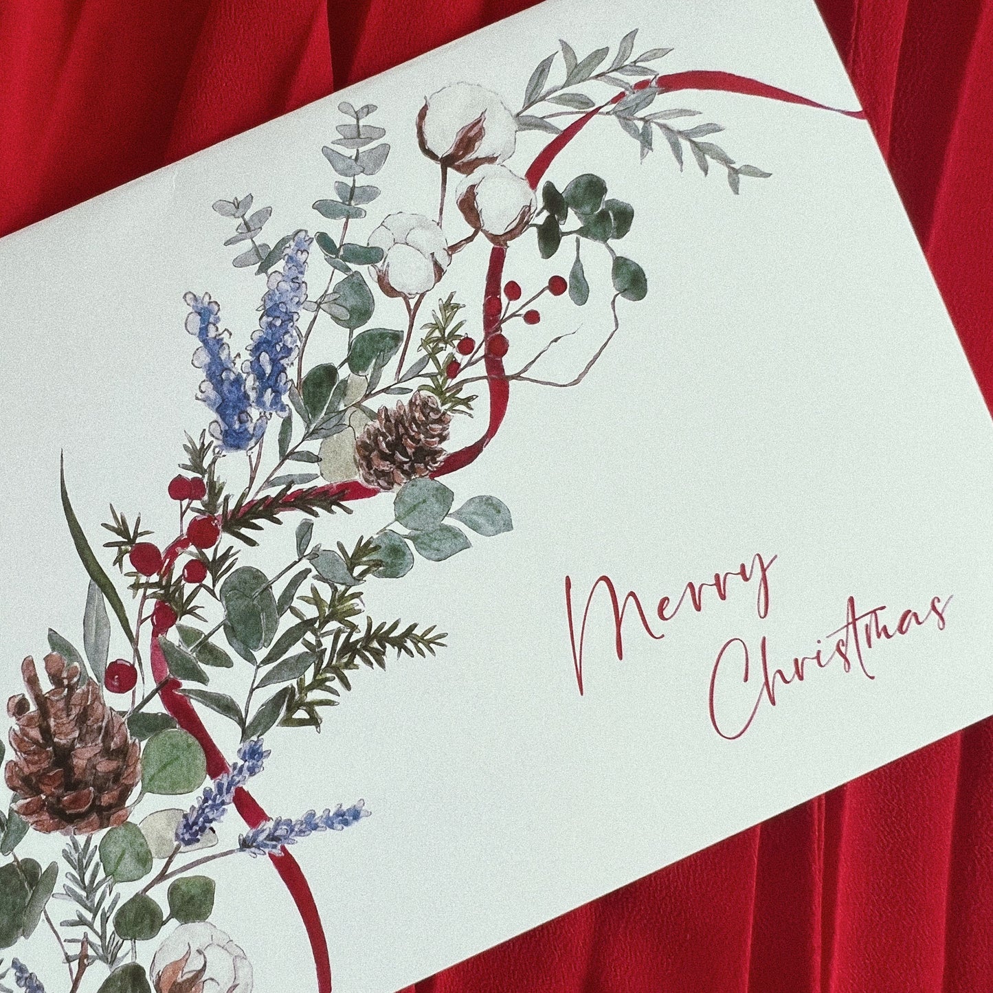 Wild Florals Christmas Card