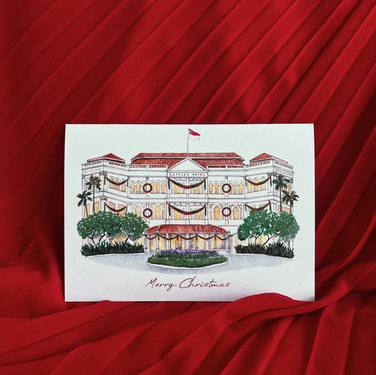 Singapore Christmas Card - Raffles Hotel