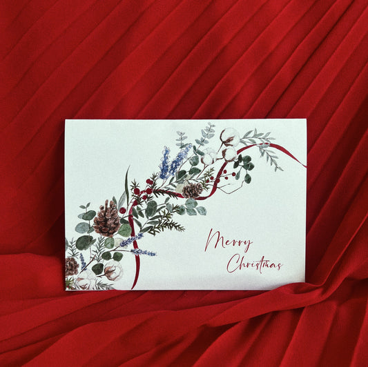 Wild Florals Christmas Card