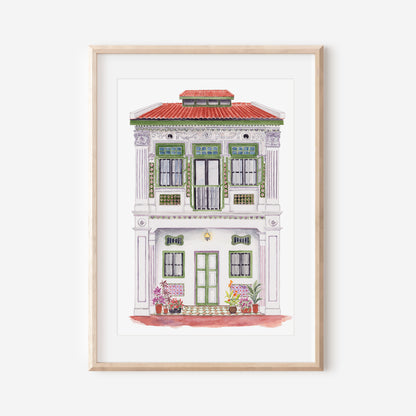Fine Art Print - Lilac Shophouse