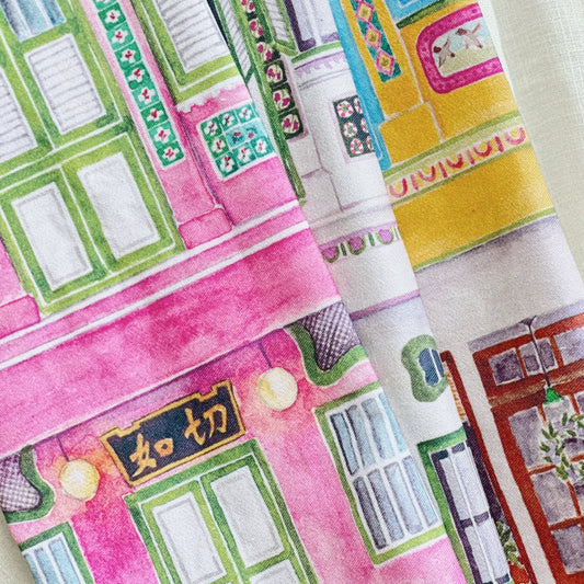 Singapore Shophouse Tea Towels