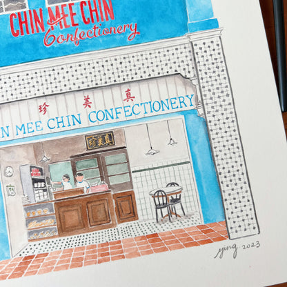 Original Artwork - Chin Mee Chin Shophouse
