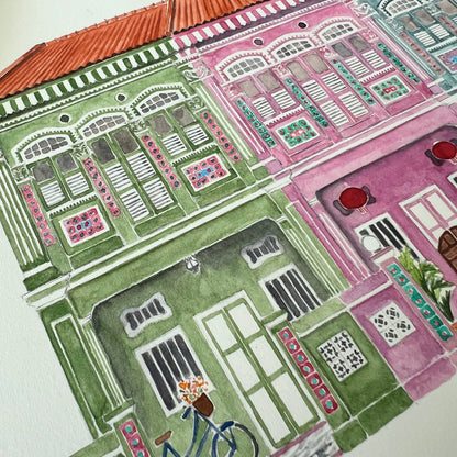 Original Artwork - Three Sisters Shophouse, 2023