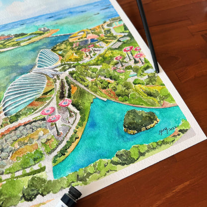 Original Artwork - Emerald Gardens, 2022